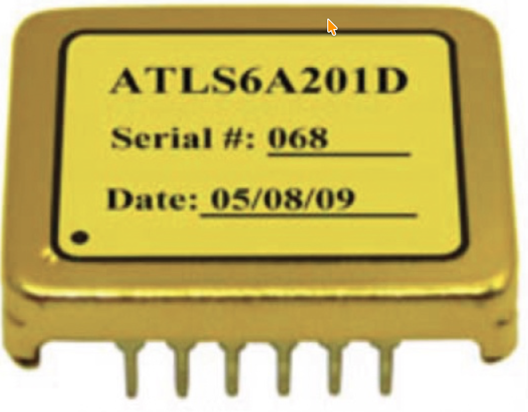 ATLS6A201D laser driver module — weighs 6 grams